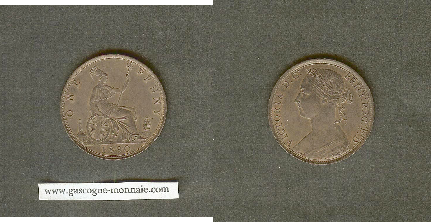 English penny 1890 Unc